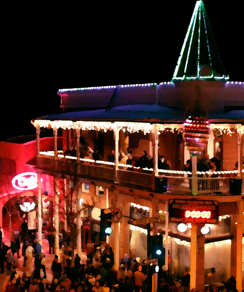Weatherford Hotel Night Lights